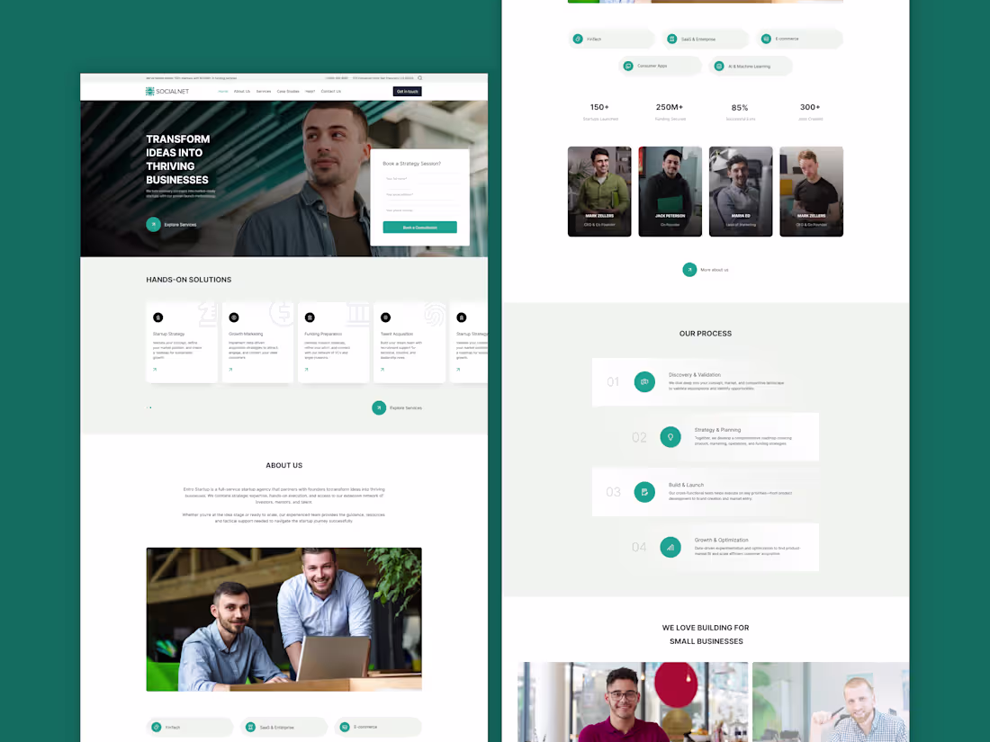 Cover image for Consulting Agency Landing Page Design