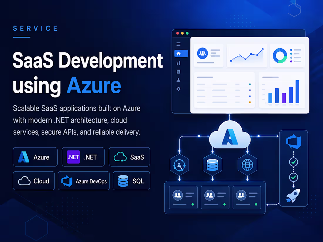 Cover image for SaaS Development using Azure