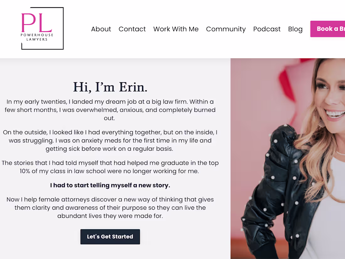 Cover image for Website for Erin Gerner