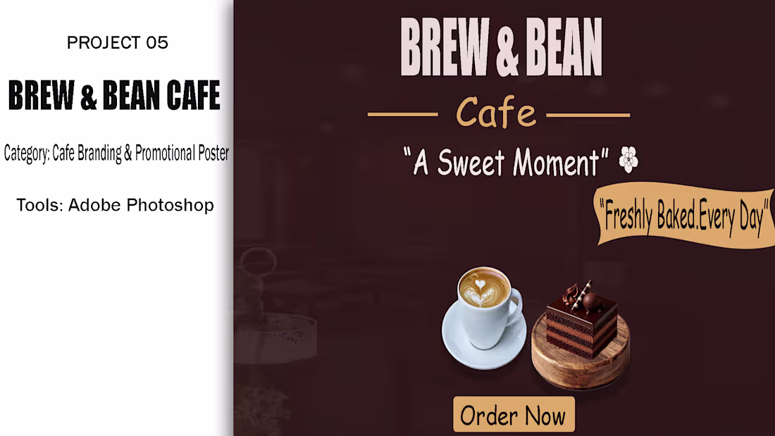 Cover image for Brew & Bean Cafe Branding