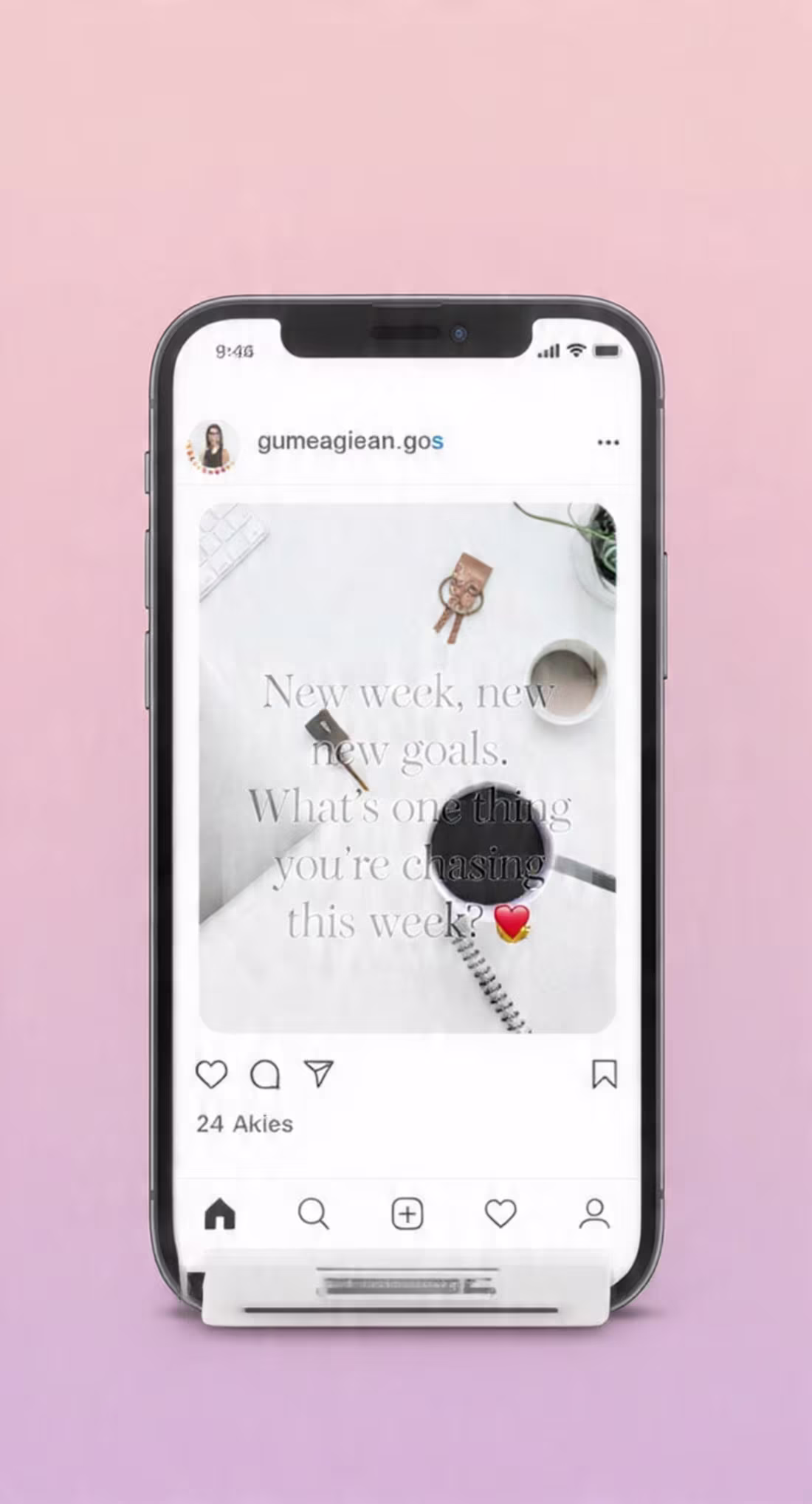Cover image for Wrote engagement caption for Instagram