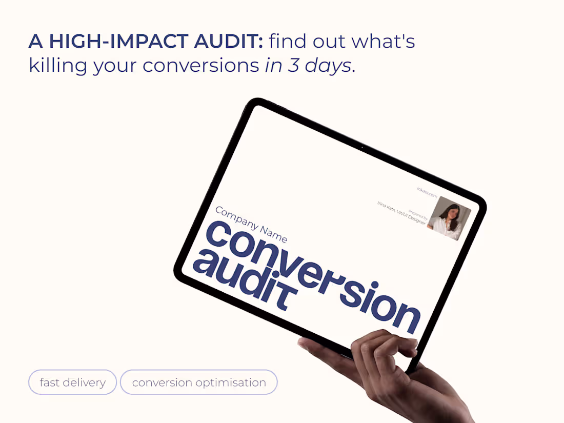 Cover image for High-Impact UX/UI & Conversion Audit