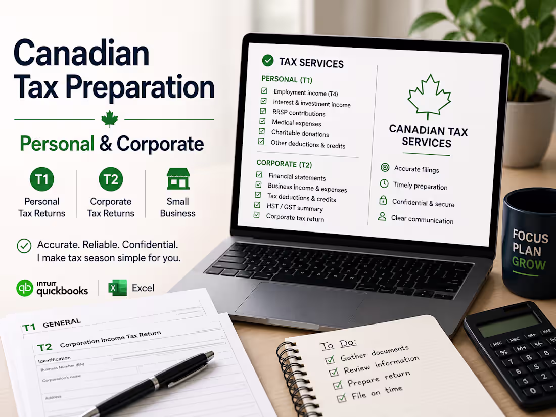 Cover image for Canadian Personal & Corporate Tax Preparation