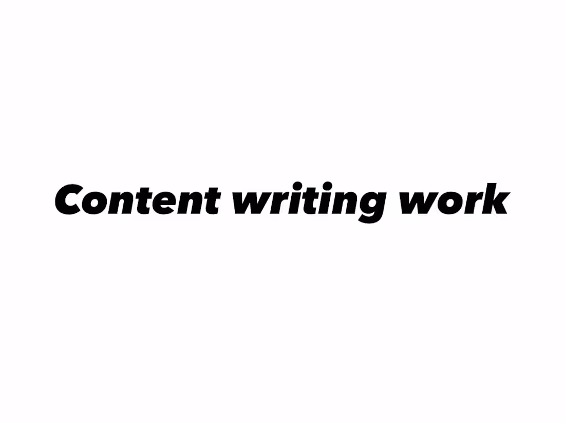Cover image for Content Writing