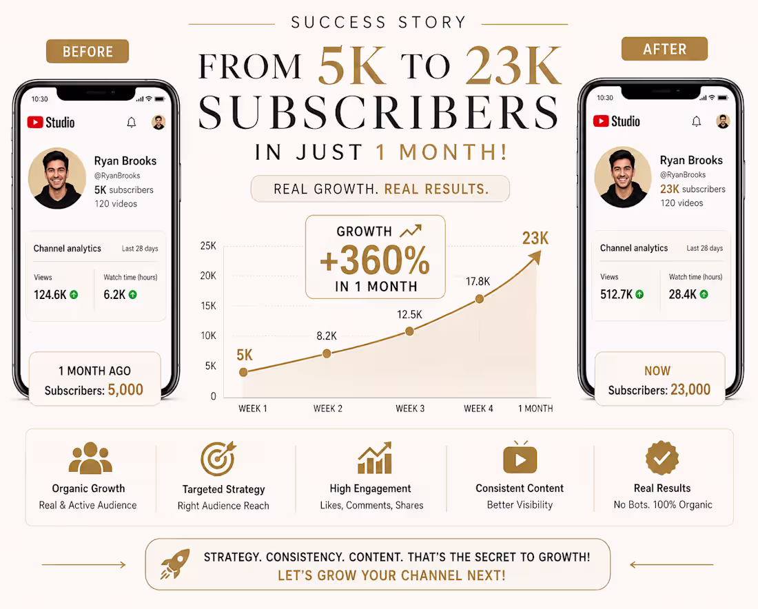 Cover image for Helped a YouTube creator grow