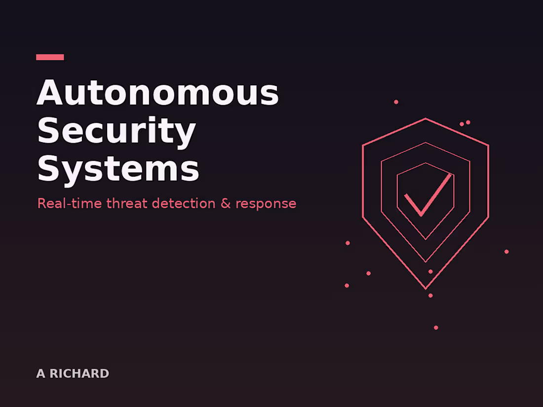 Cover image for Autonomous Security Systems
