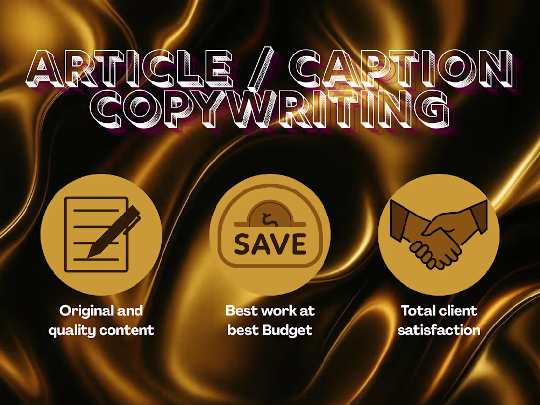 Cover image for Article Writing + Content Strategy