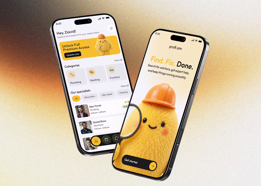 Cover image for Mobile App UI/UX | Experts & Booking iOS & Android 