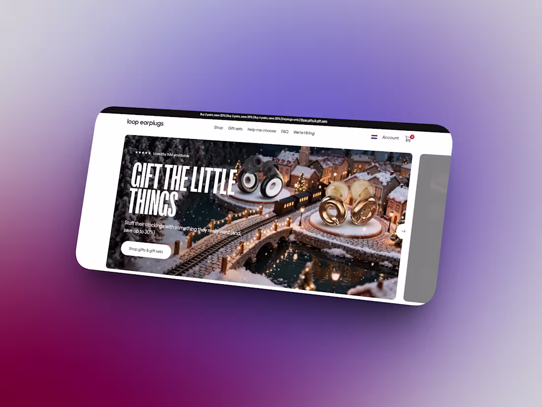 Cover image for Designed a beautiful eCommerce website for an earplug brand ...