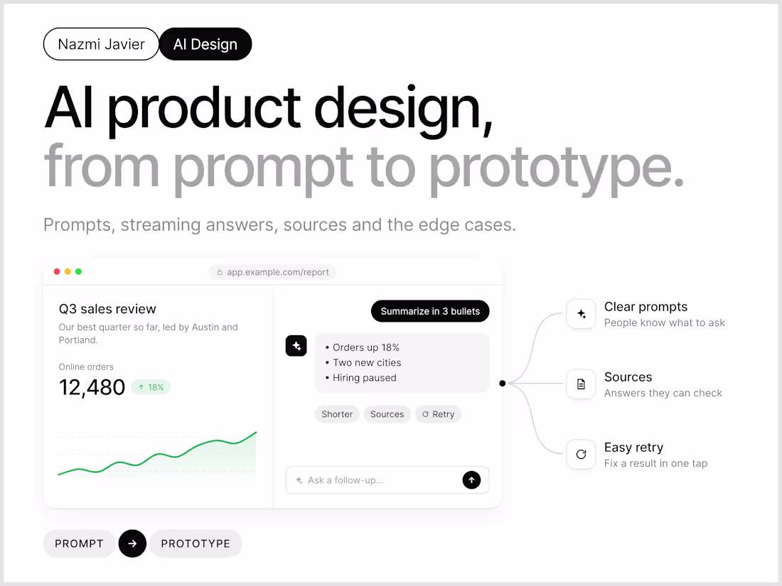 Cover image for AI Product UI/UX Design
