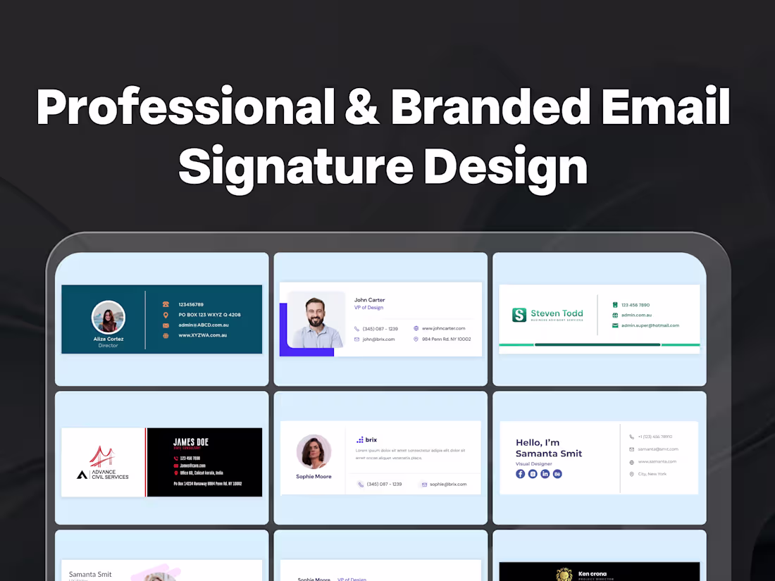 Cover image for Email Signature Design