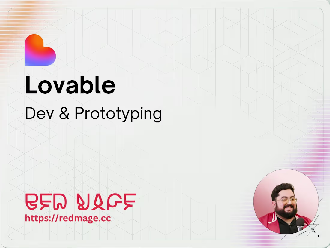 Cover image for Lovable – Dev & Prototyping