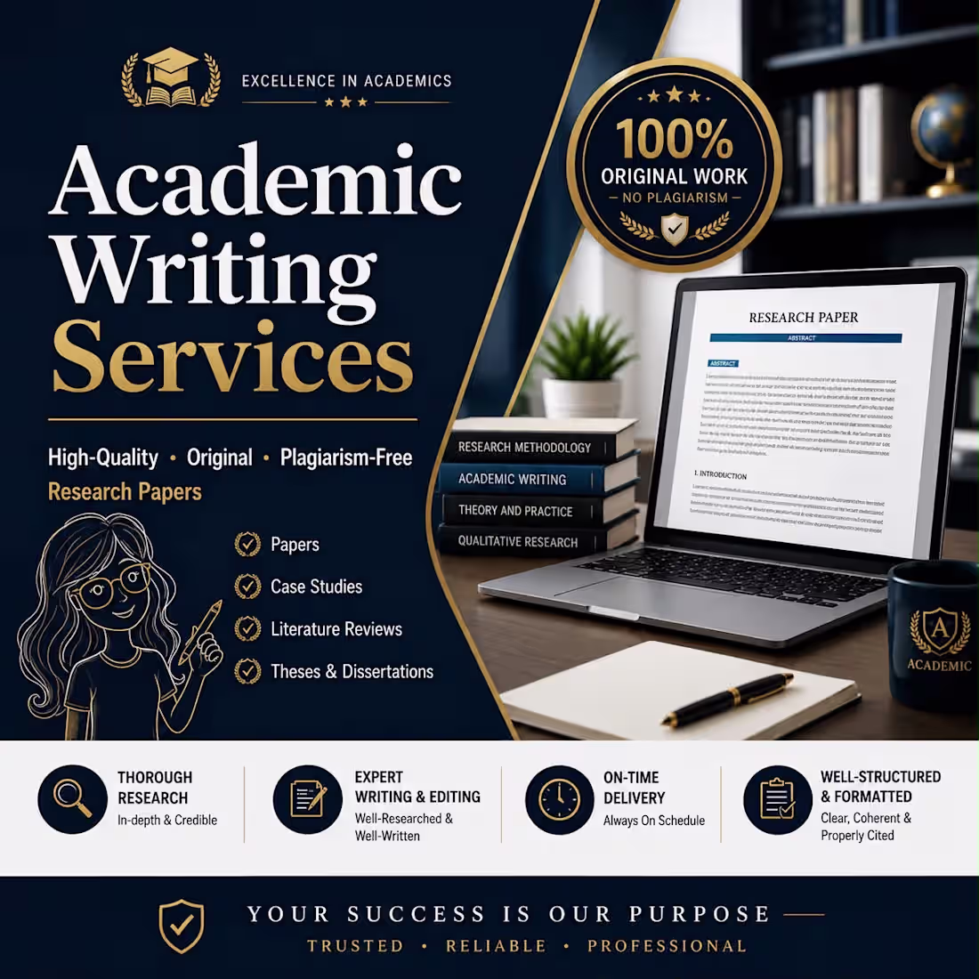 Cover image for I will provide you expert thesis and dissertation writing 