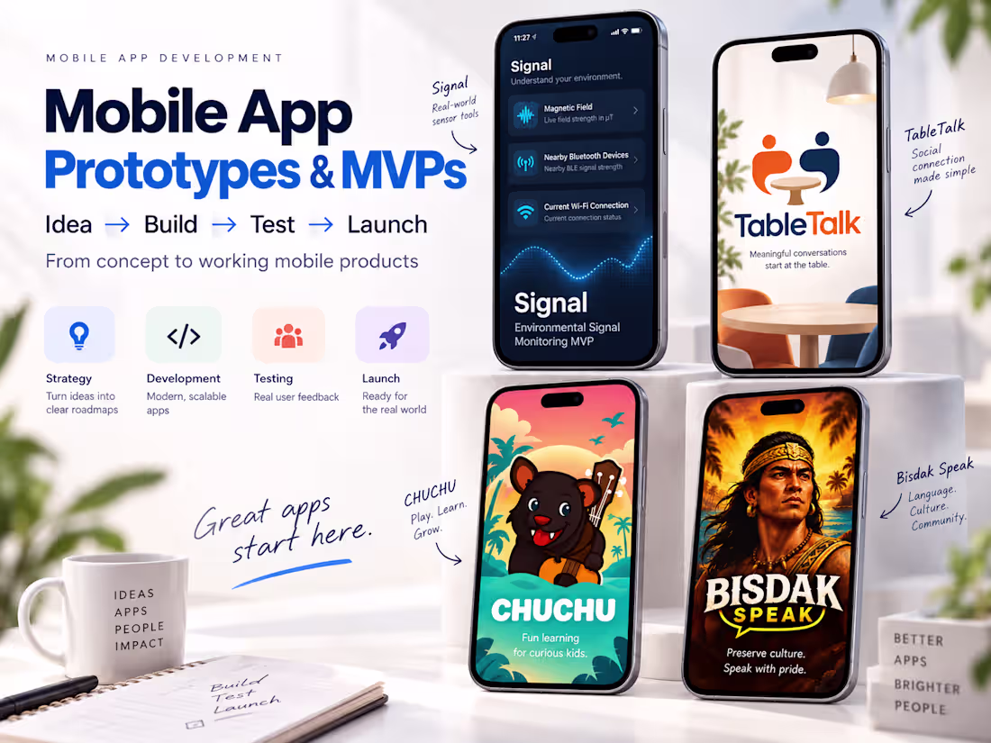 Cover image for Mobile App Prototype & MVP Development