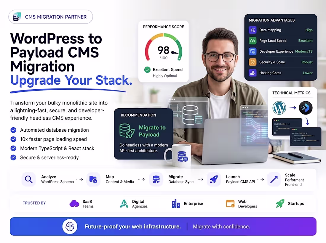 Cover image for WordPress to Payload CMS Migration