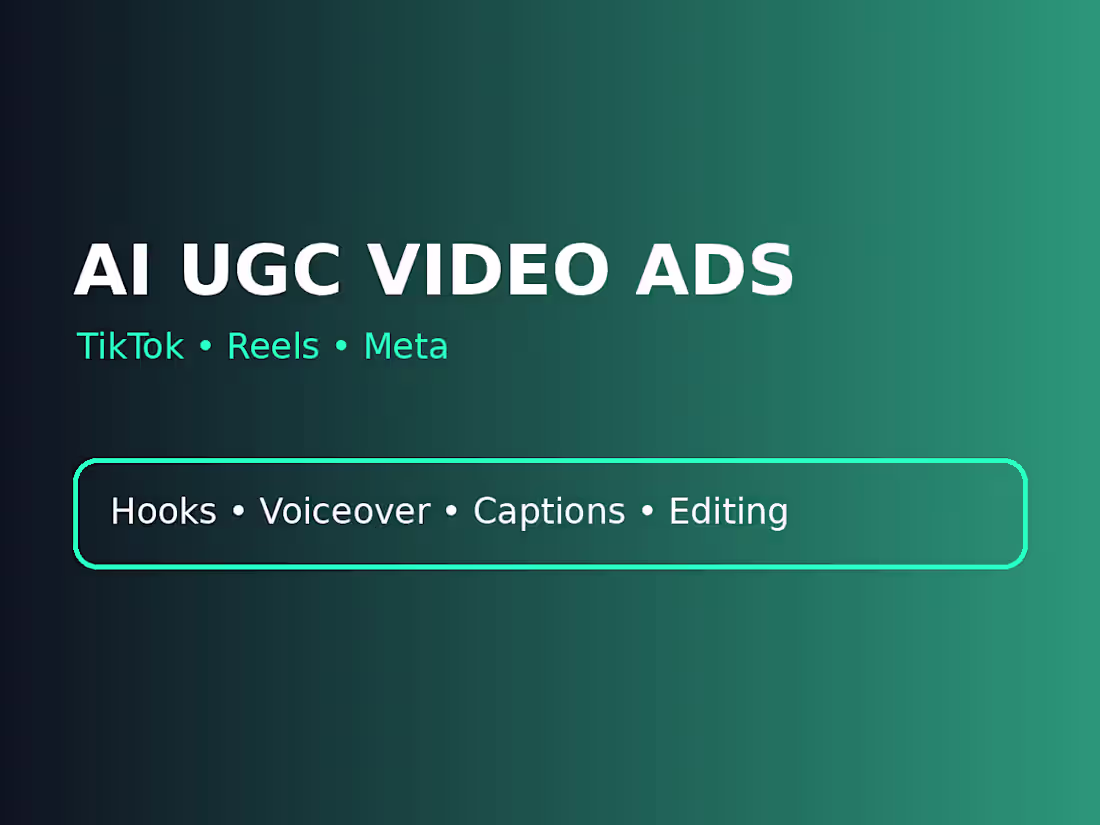 Cover image for AI UGC Video Ads for TikTok, Reels & Meta