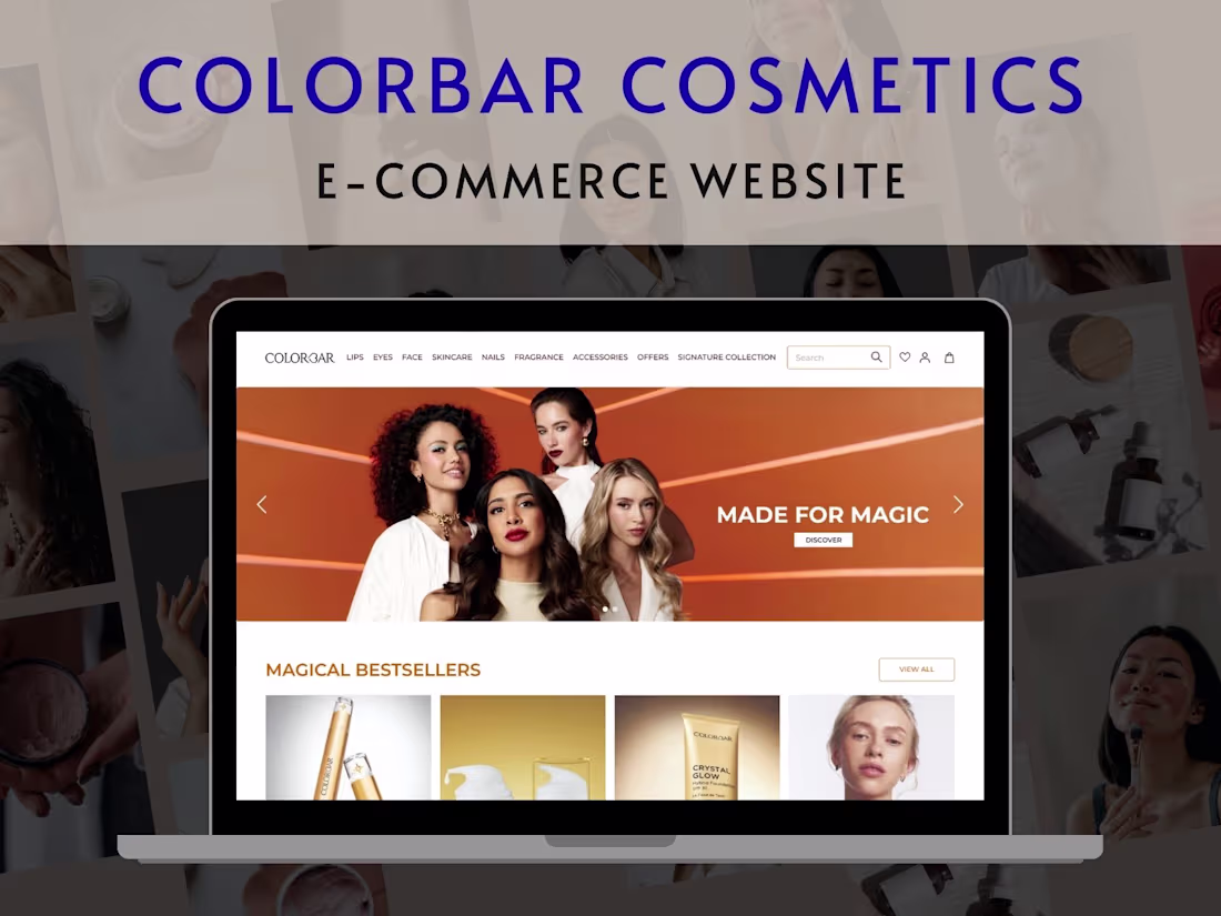 Cover image for Color Bar Cosmetics | E-Commerce Website