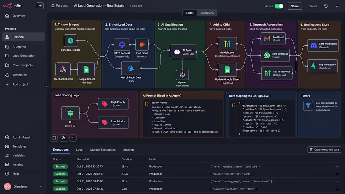 Cover image for I designed an AI-powered lead