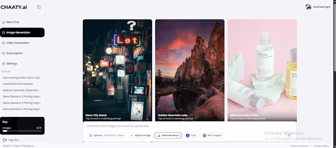 Cover image for :Chaaty.ai (http://Chaaty.ai) - Multi Model