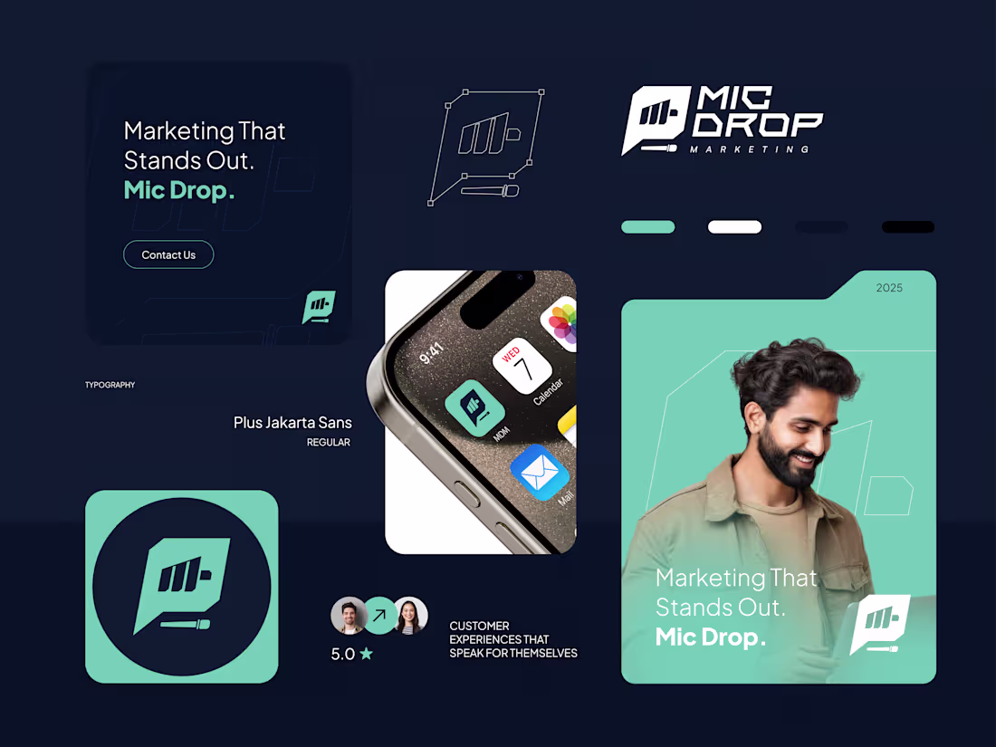 Cover image for Mic Drop Marketing – Brand