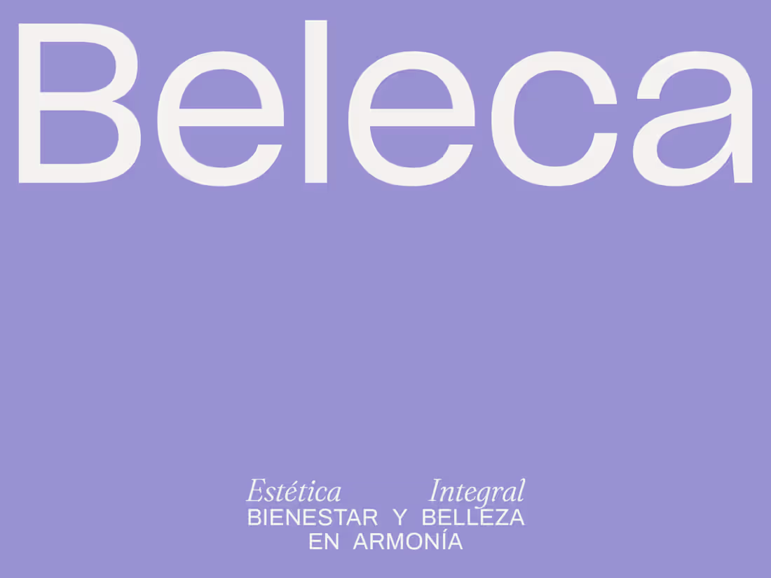 Cover image for Beleca — Visual Identity for a welleness & beauty med spa