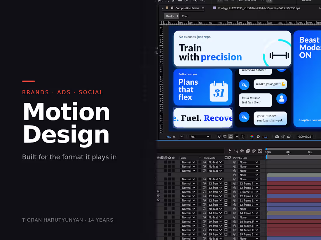 Cover image for Motion Design for Brands, Ads & Social