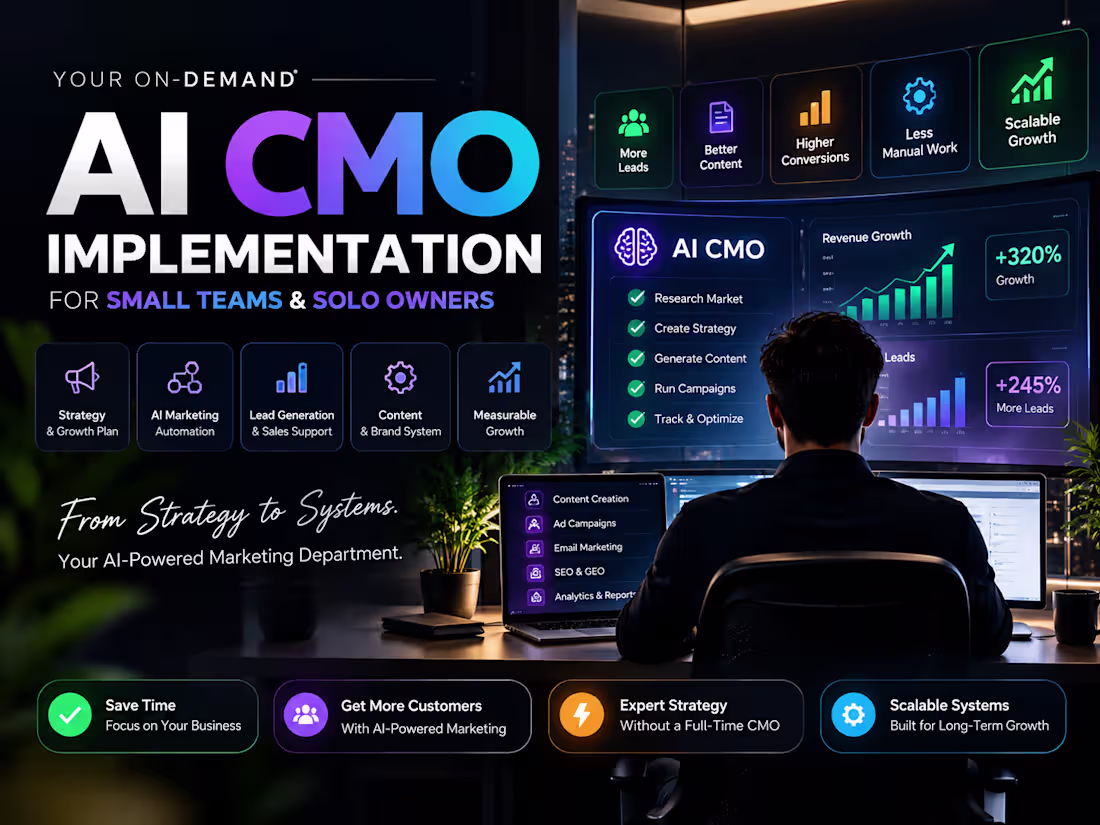 Cover image for AI CMO Implementation for Small Teams & Solo Owners