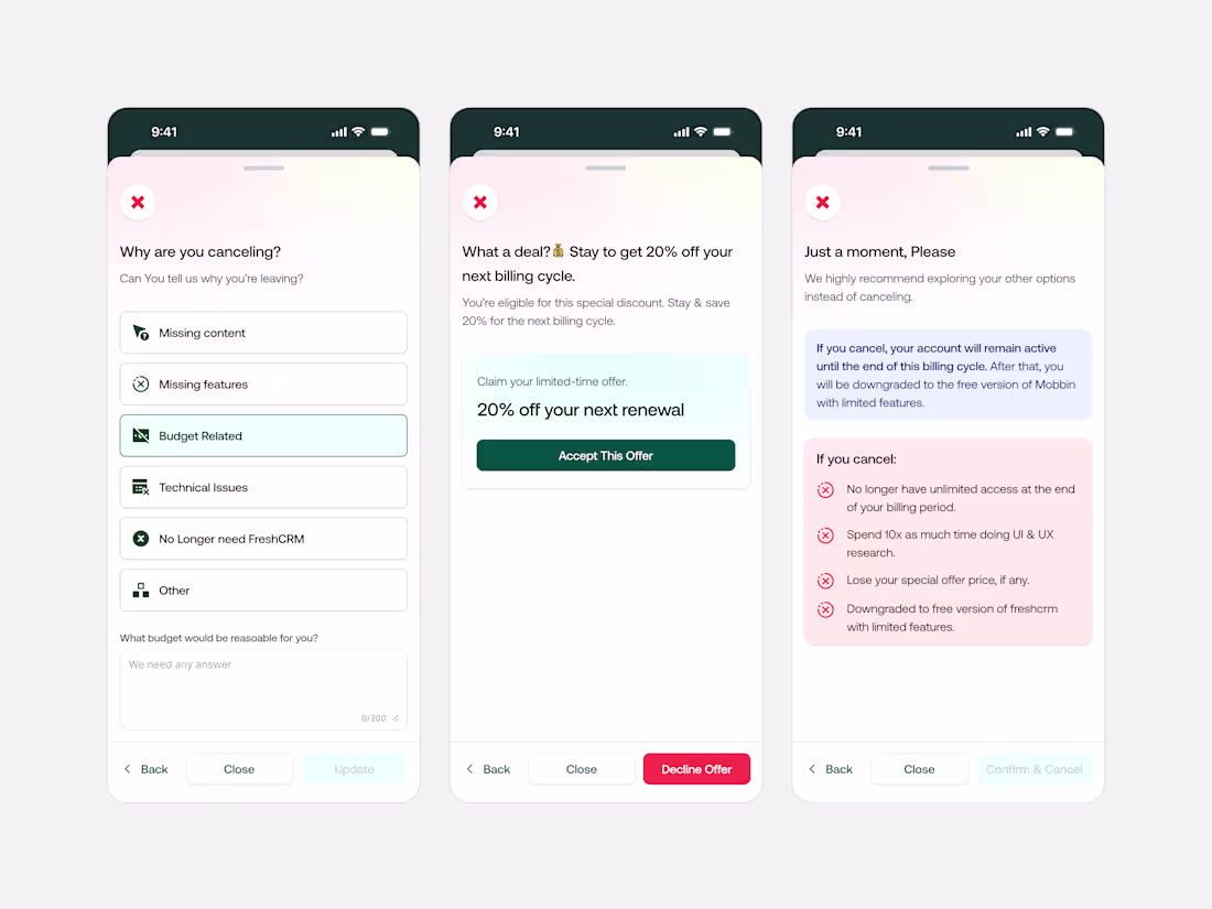 Cover image for Cancel Subscription Flow