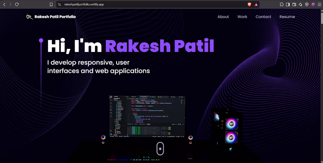 Cover image for Built a personal developer portfolio