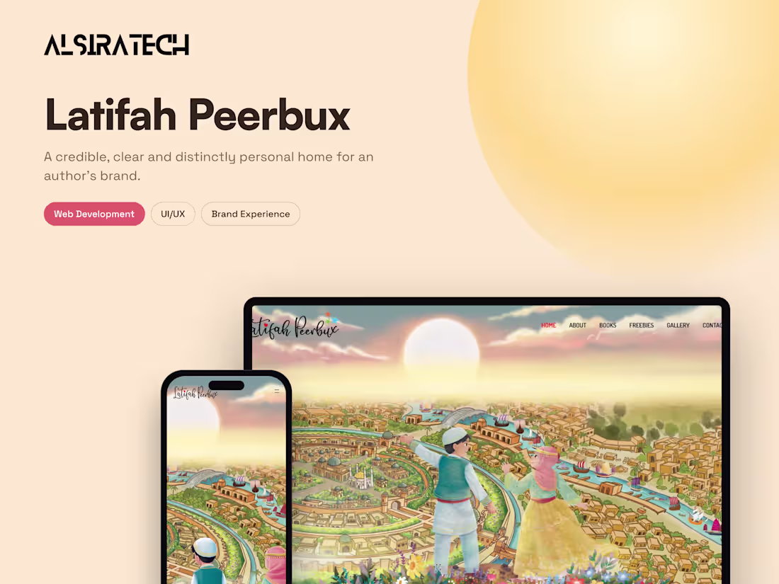 Cover image for Latifah Peerbux Author Website Case Study