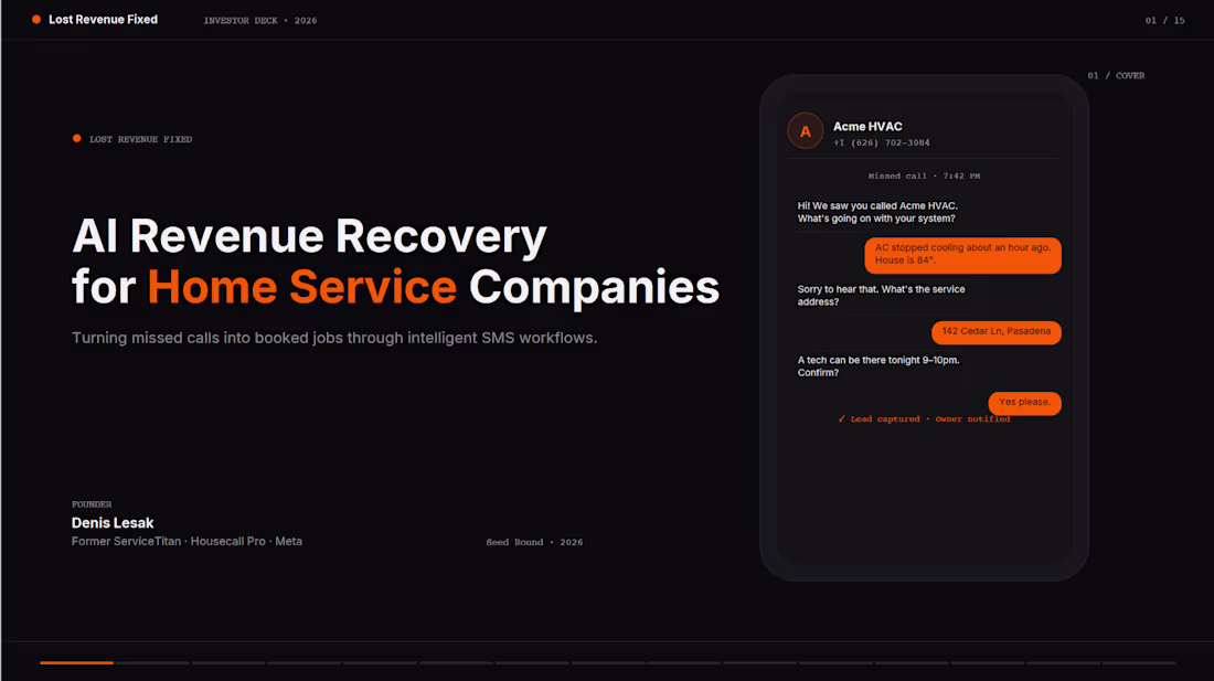 Cover image for AI Revenue Recovery for Home Service Companies