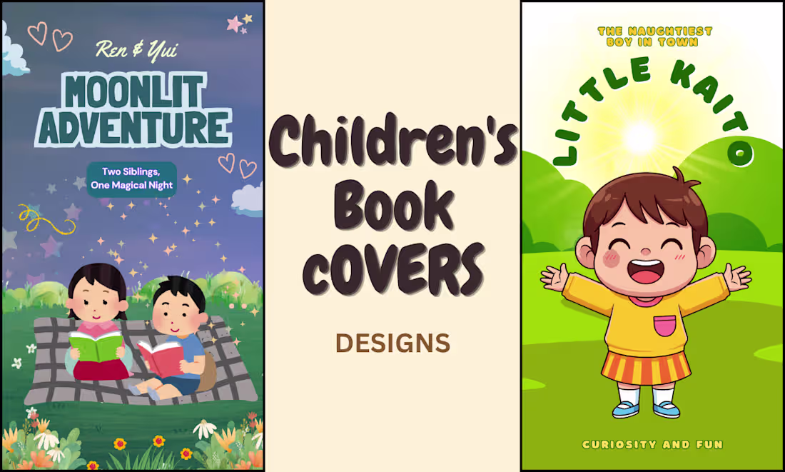 Cover image for Custom hand-drawn children's book cover