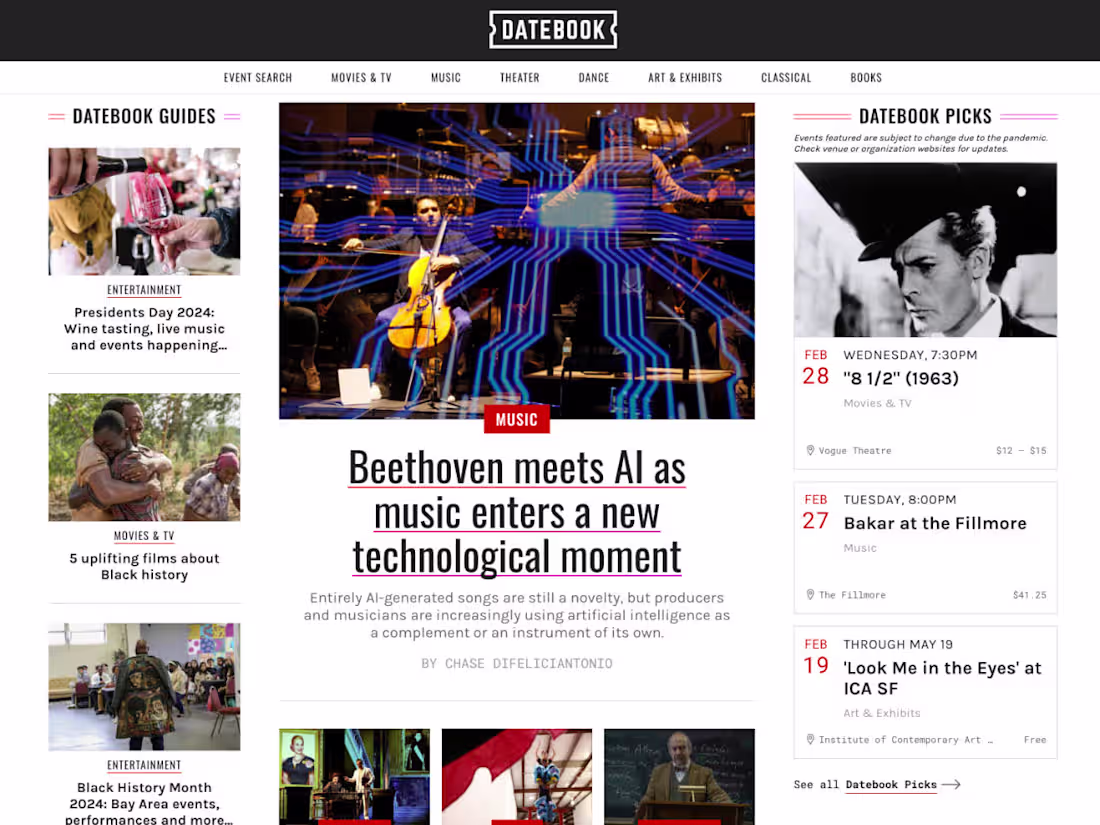 Cover image for Datebook | SF Chronicle