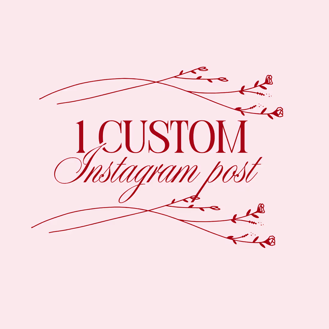 Cover image for Custom Instagram Post Design (1 custom post)
