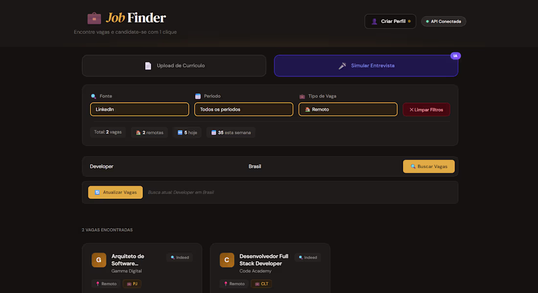 Cover image for Job Finder, AI-Powered Job Search