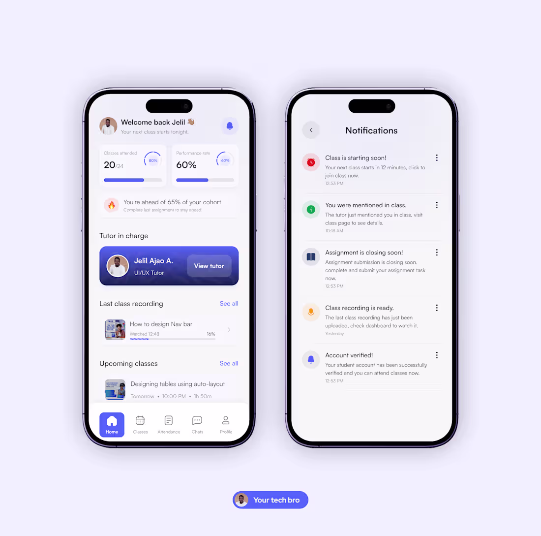 Cover image for Mobile app UI/UX design — clean screens for iOS & Android