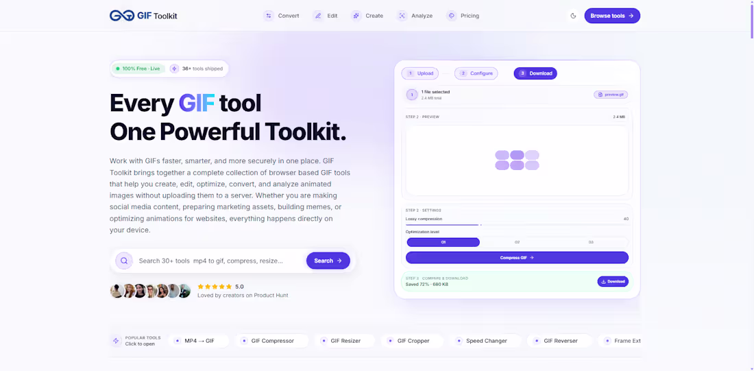Cover image for GIF Toolkit — All-in-One GIF