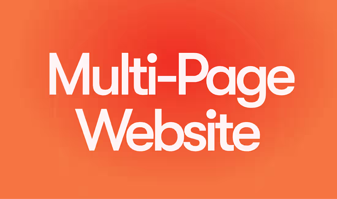 Cover image for Multi-Page Website in Framer