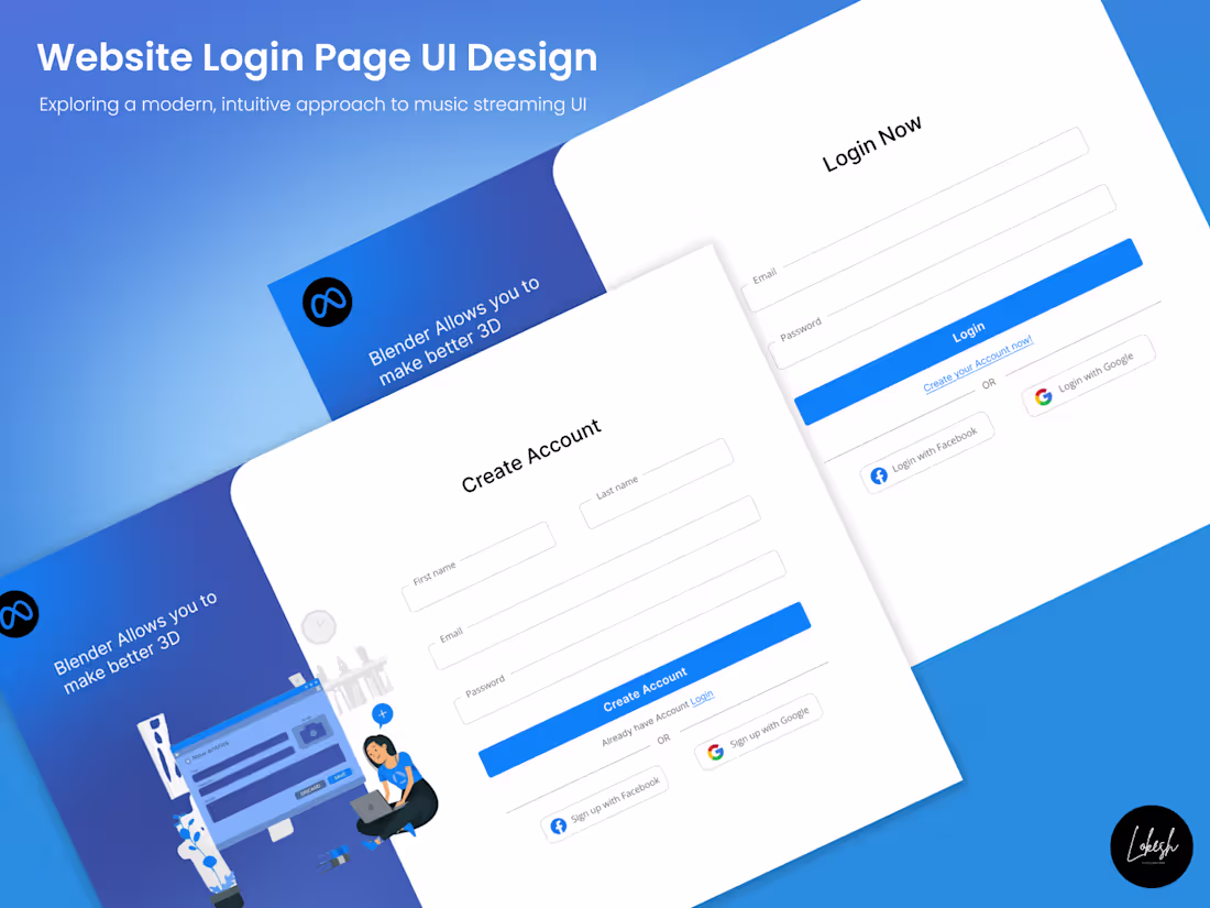 Cover image for MY Orginal Work Using Figma, Created Web Application, Mobile...