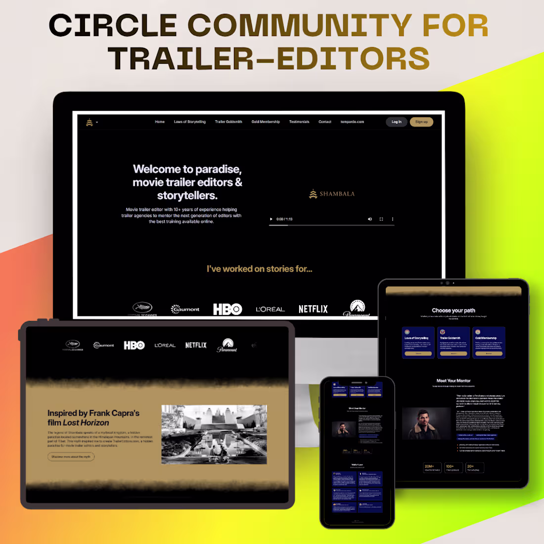 Cover image for Trailers_Editors Community || Landing Page