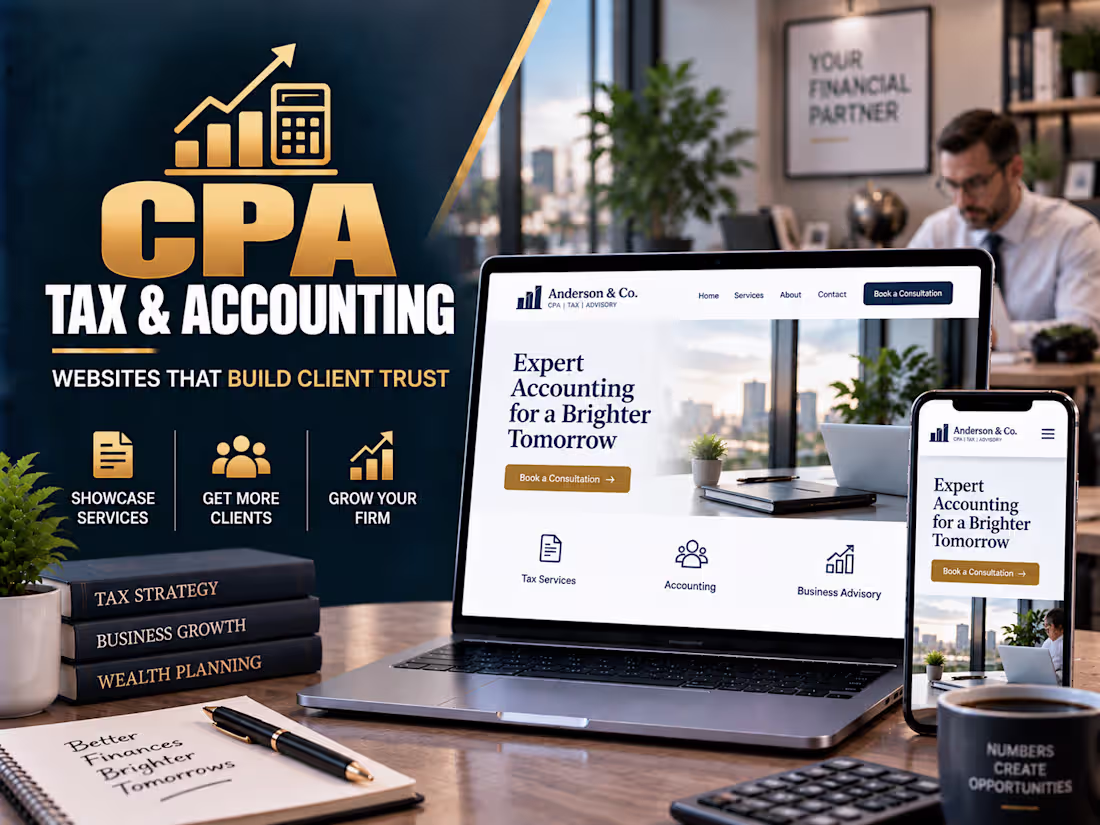 Cover image for 💼 CPA & Tax Accountant Website Design | WordPress & Elementor