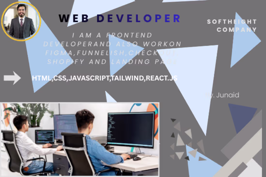 Cover image for Web Developer, Seo Optimize, logo Design 