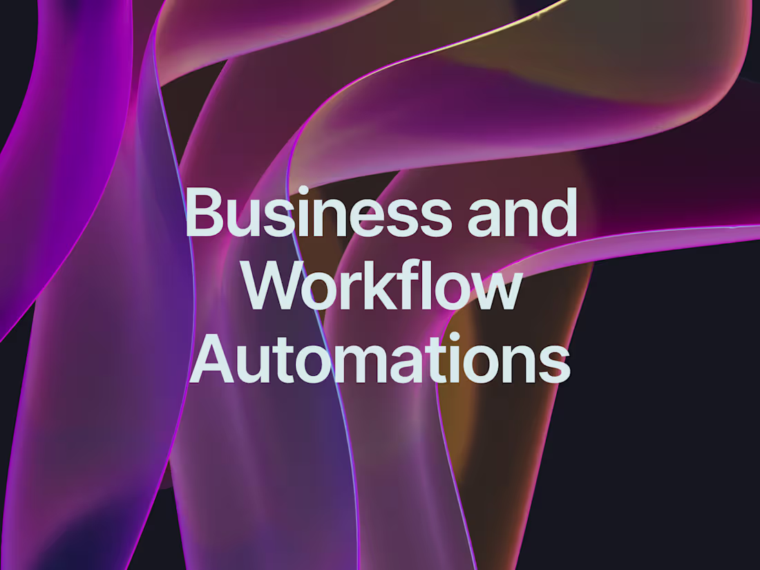 Cover image for Business and Workflow Automations