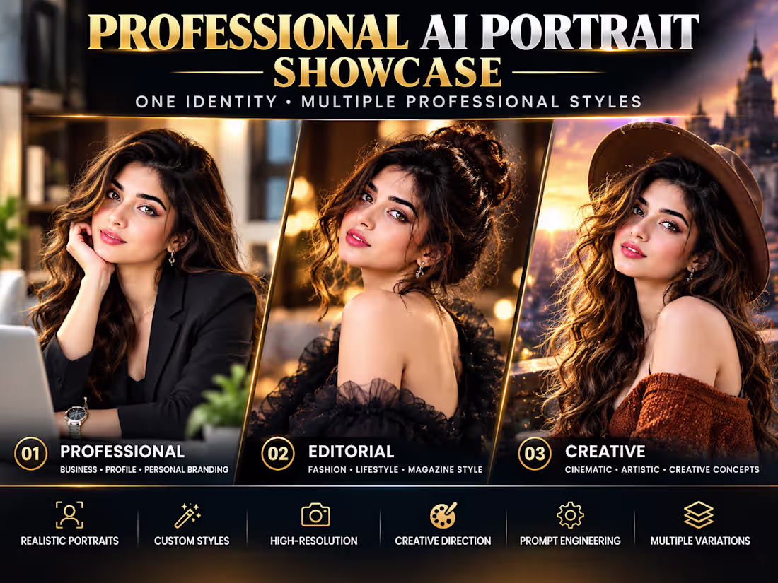 Cover image for Professional AI Portrait Showcase