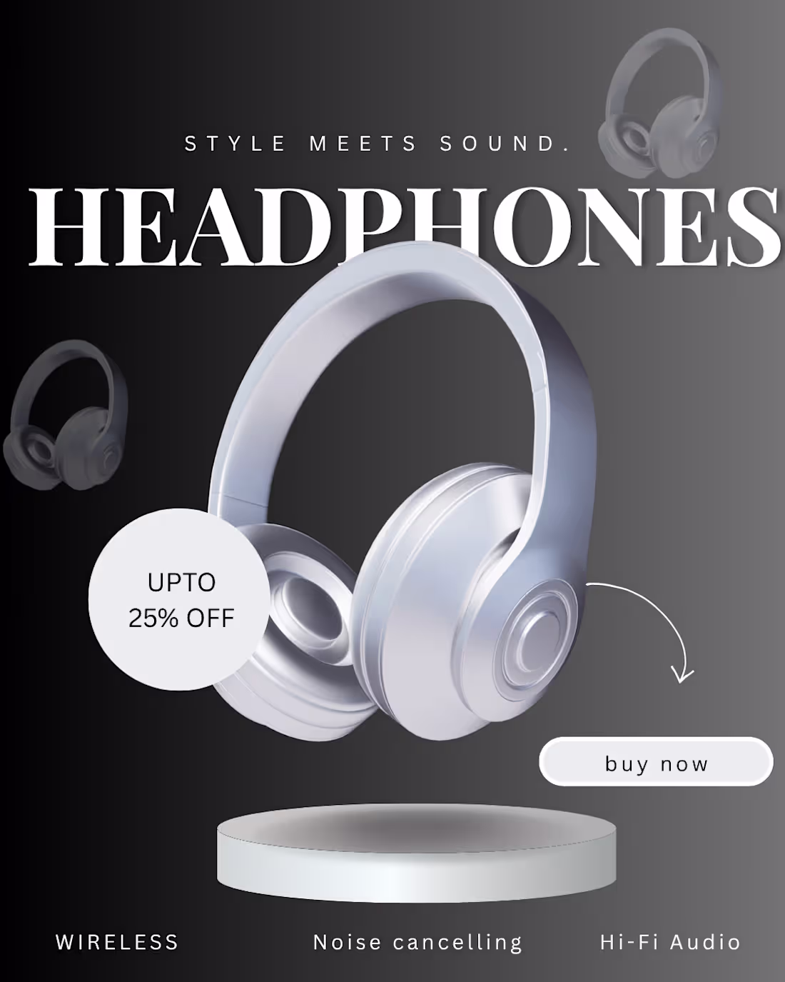 Cover image for "Technoside- Headphones Instagram post"
"Designed a