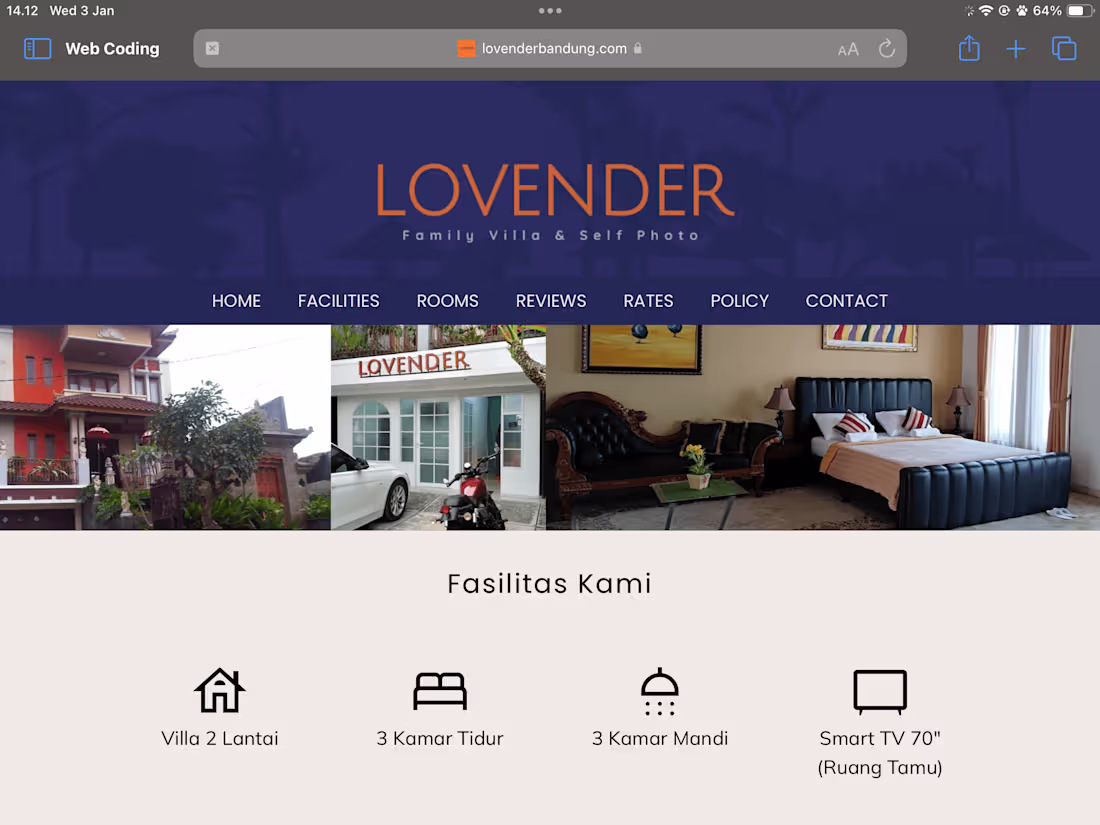 Cover image for Lovender Villa Web Design and Development