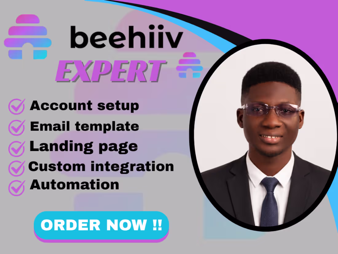Cover image for Beehiiv newsletter design, Beehiiv account setup, beehiiv signup