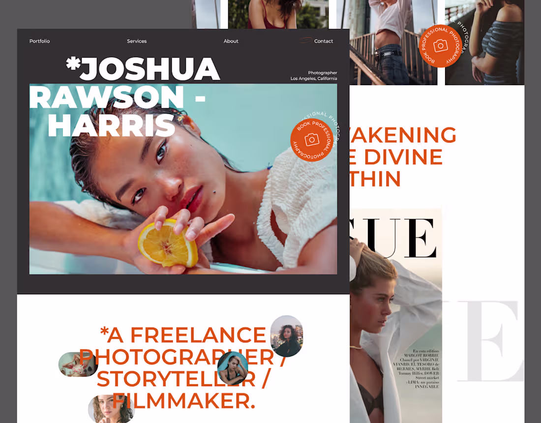 Cover image for Johua Rawson Harris - Photographer Portfolio website ✨