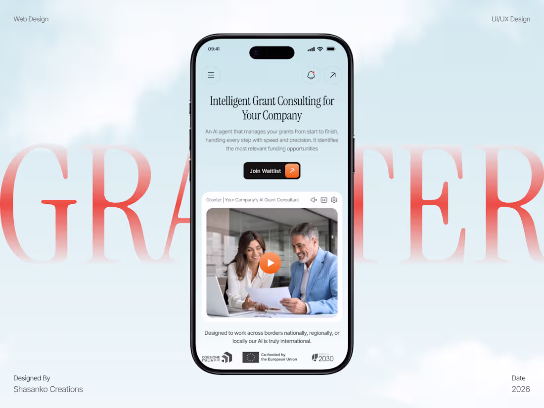 Cover image for AI Grant Consulting Landing Page