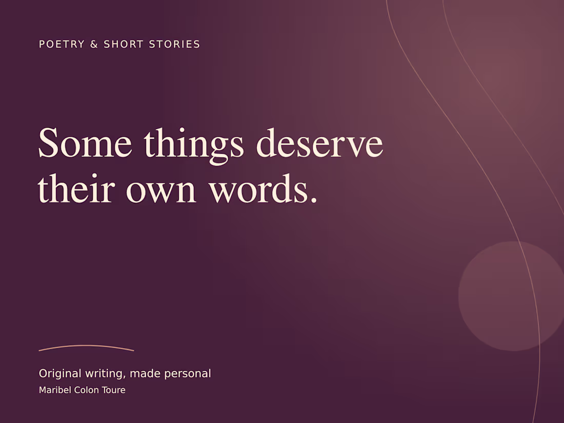 Cover image for Custom Poetry & Short Stories | Personal Commissions